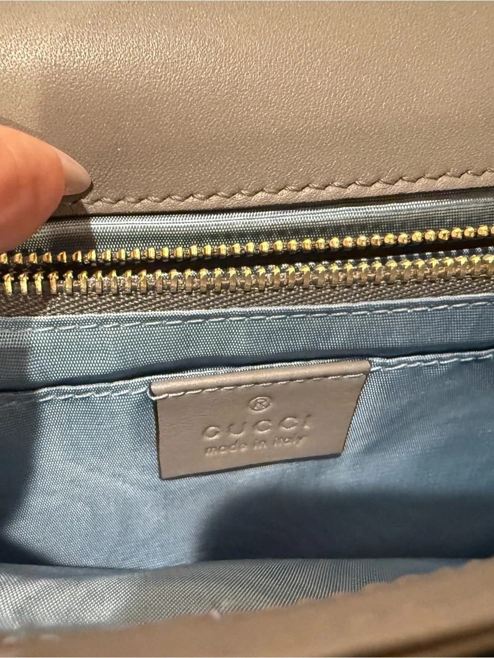 Gucci structured gray